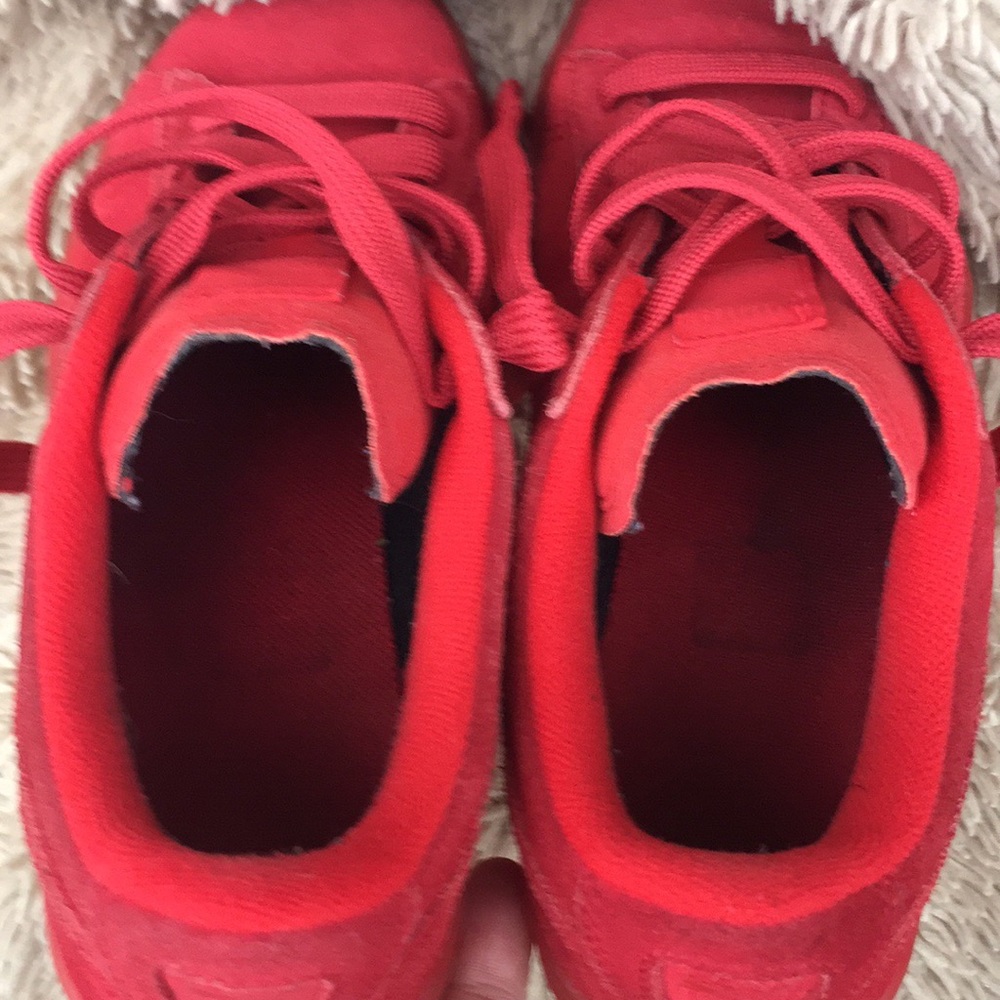 Red Suede Pumas